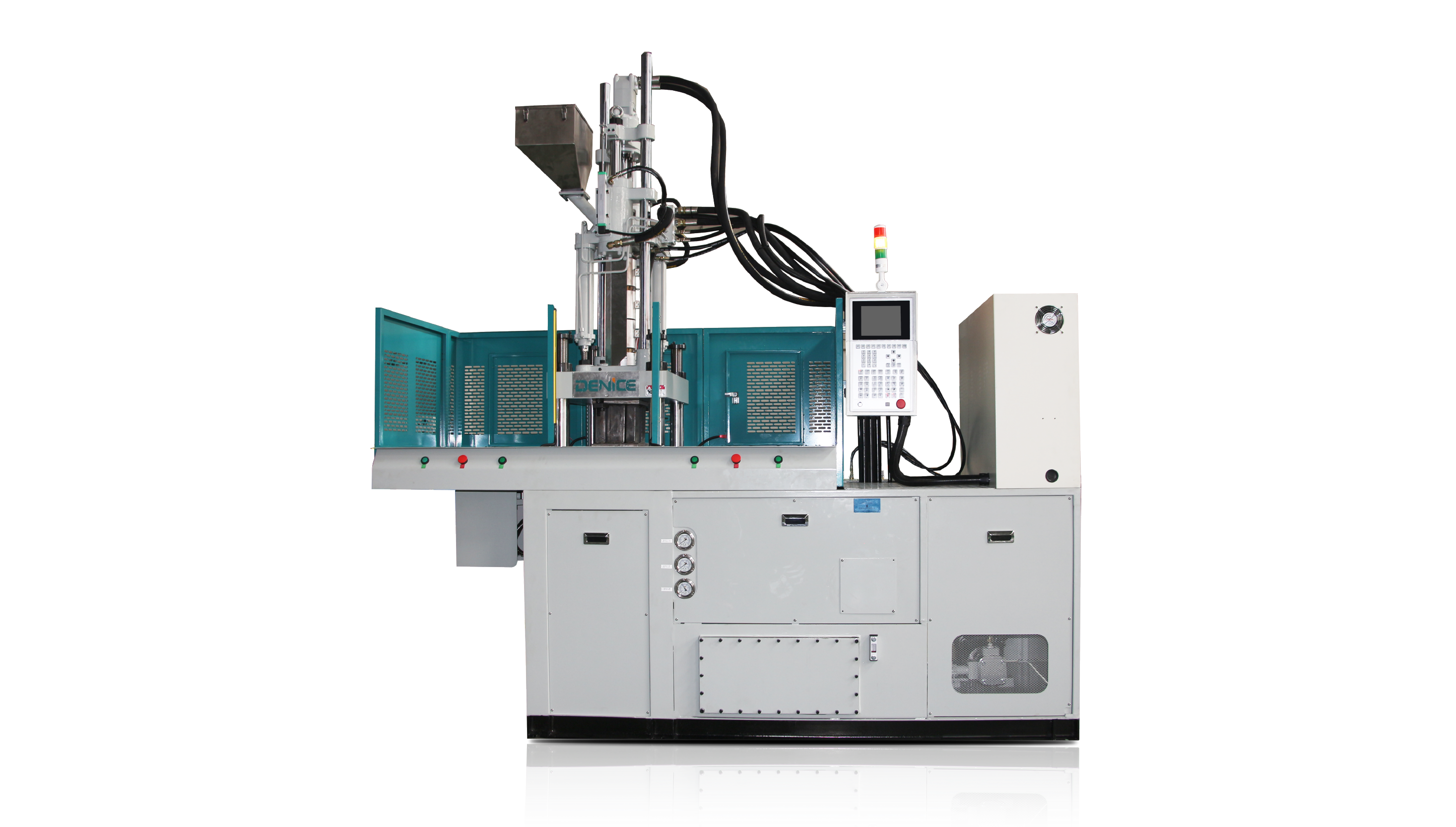 Double Slide Vertical Injection Moulding Machine